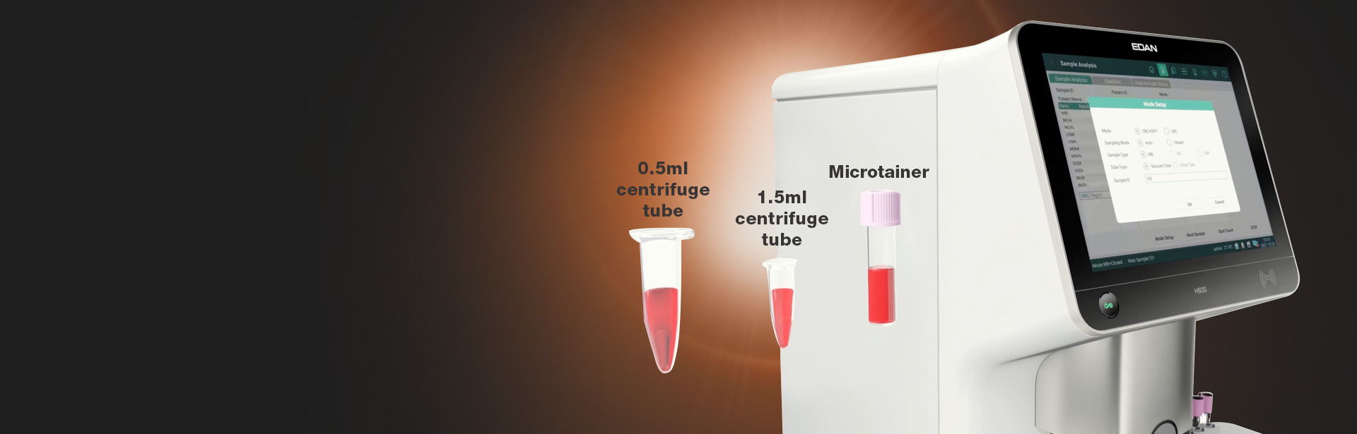 Compatibilidad de varios tubos de muestra 